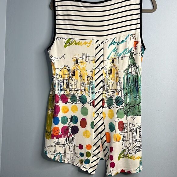 Michael Tyler Sleeveless Artsy Blouse  Medium - Picture 4 of 8